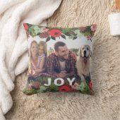 フェスティバルホリデーボタニカルジョイタイプクリスマスフォト クッション (ブランケット)