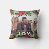 フェスティバルホリデーボタニカルジョイタイプクリスマスフォト クッション (裏面)