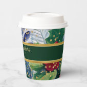 フェスティバルホリデーボタニカル金ゴールドスパークル紙カップ 紙コップ (左)