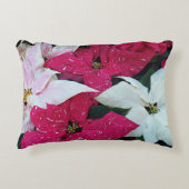 フェスティバルホリデーポインセチアプラントズフローラ アクセントクッション (正面)