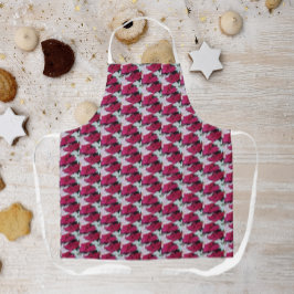 フェスティバルホリデーポインセティアスパターン エプロン