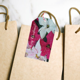 フェスティバルホリデーポインセティアスフローラ ギフトタグ