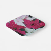 フェスティバルホリデーポインセティアスフローラ ペーパープレート (傾斜あり)