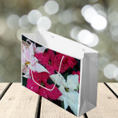 フェスティバルホリデーポインセティアスフローラ ラージペーパーバッグ