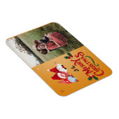 フェスティバルホリデーメリークリスマスキープサケ写真 マグネット (右側)