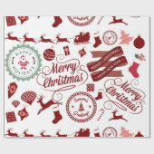 フェスティバルホリデーメリークリスマスラッピング紙 ラッピングペーパー (フラット)