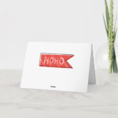 フェスティバルホリデーメリークリスマスレッドシルバーグリッター カード (裏面)