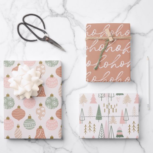 フェスティバルホリデーラッピング紙シート ラッピングペーパーシート (正面)