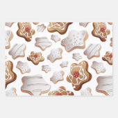 フェスティバルホリデーラテとCookieのラッピング紙 ラッピングペーパーシート (正面3)