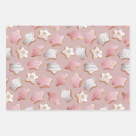 フェスティバルホリデーラテとCookieのラッピング紙 ラッピングペーパーシート