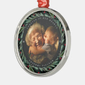 フェスティバルホリデーリースフォトメモリアル メタルオーナメント (左)