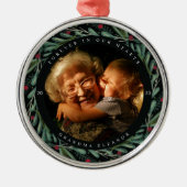 フェスティバルホリデーリースフォトメモリアル メタルオーナメント (正面)