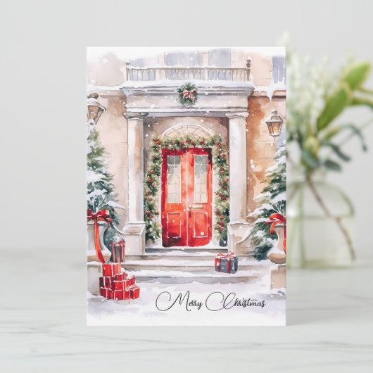 フェスティバルホリデーレッドドアメリークリスマス シーズンカード (スタンド正面)