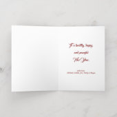 フェスティバルホリデーローレル 箔グリーティングカード (内側レイダウン)