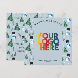 フェスティバルホリデー企業のビジネスロゴクリスマス カード