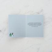 フェスティバルホリデー企業のビジネスロゴクリスマス カード (内部)