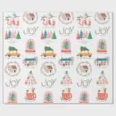 フェスティバルホリデー引用文&イメージクリスマスパターン ラッピングペーパー (フラット)