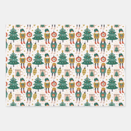 フェスティバルホリデー応援コージーウィンターワンダーランド ラッピングペーパーシート