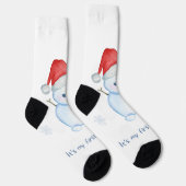 「フェスティバルホリデー応援:クリスマスをテーマにした靴下」 ソックス (右)