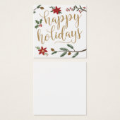 フェスティバルホリデー結婚式招待状名プレートカード (正面&裏面)