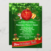 フェスティバルホリデ企業のィパーティ資金集め招待状 招待状 (正面/裏面)