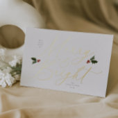 フェスティバルホリメリーー&ブライトフォイルホリデーカード 箔シーズンカード