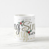 フェスティバルホリーとハートFA LA LAクリスマスマグ コーヒーマグカップ (中央)
