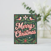 フェスティバルホリーとレッドバードがクリスマスを祝う シーズンポストカード (スタンド正面)