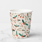 フェスティバルホリーアンドベリーズホリデイ 紙コップ (正面)