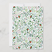 フェスティバルホリークリスマスの招待 招待状 (裏面)