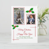 フェスティバルホリークリスマスフォトカード シーズンカード (スタンド正面)