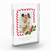 フェスティバルホリークリスマスモント付きホタテのフレーム フォトブロック (左)