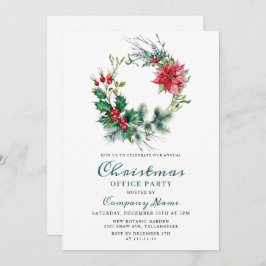 フェスティバルホリークリスマス企業のホリデーパーティー 招待状