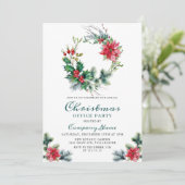 フェスティバルホリークリスマス企業のホリデーパーティー 招待状 (スタンド正面)