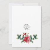 フェスティバルホリークリスマス企業のホリデーパーティー 招待状 (裏面)