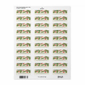 フェスティバルホリークリスマス住所 シール (フルシート)