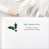 フェスティバルホリースプリグホリデーズクリスマスアドレス ラベル (インサイチュ)