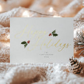 フェスティバルホリーフォイルホリデーカード 箔シーズンカード