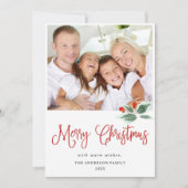 フェスティバルホリーベリークリスマスグリーティング2 PHOTO シーズンカード (正面)