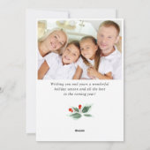 フェスティバルホリーベリークリスマスグリーティング2 PHOTO シーズンカード (裏面)