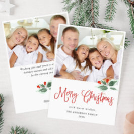 フェスティバルホリーベリークリスマスグリーティング2 PHOTO シーズンカード