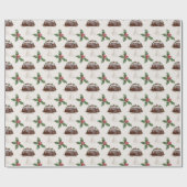 フェスティバルホリーベリークリスマスプリン ラッピングペーパー (フラット)