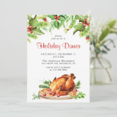 フェスティバルホリーベリークリスマスホリデーディナー 招待状 (スタンド正面)