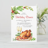 フェスティバルホリーベリークリスマスホリデーディナー 招待状 (スタンド正面)