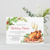 フェスティバルホリーベリークリスマスホリデーディナー 招待状 (スタンド正面)