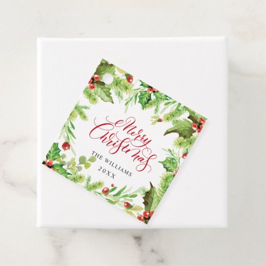 フェスティバルホリーベリークリスマスホリデーパーティー フェイバータグ (インサイチュ)