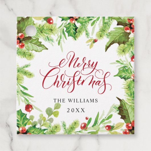 フェスティバルホリーベリークリスマスホリデーパーティー フェイバータグ (正面)