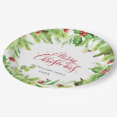 フェスティバルホリーベリークリスマスホリデーパーティー ペーパープレート (アングル)