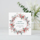 フェスティバルホリーベリークリスマスミストレトーリース シーズンカード (スタンド正面)