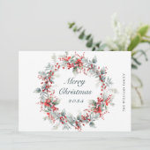 フェスティバルホリーベリークリスマスリース シーズンカード (スタンド正面)